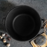 thumbnail of Schmortopf aus Gusseisen – 5 Liter – Kochen im Freien – Grillpfanne aus Gusseisen – Schwarz