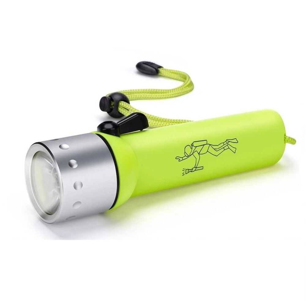 Linterna Led de Buceo Impermeable, Interruptor Magnético