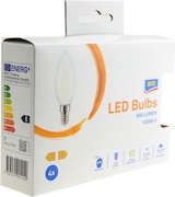 thumbnail of aro LED Glühbirne C35, E14, 6.5 W, 220-240 V, warmweiß, 4 Stück