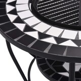 thumbnail of vidaXL Feuertisch Mosaik Keramik Schwarz und Weiß 68 cm
