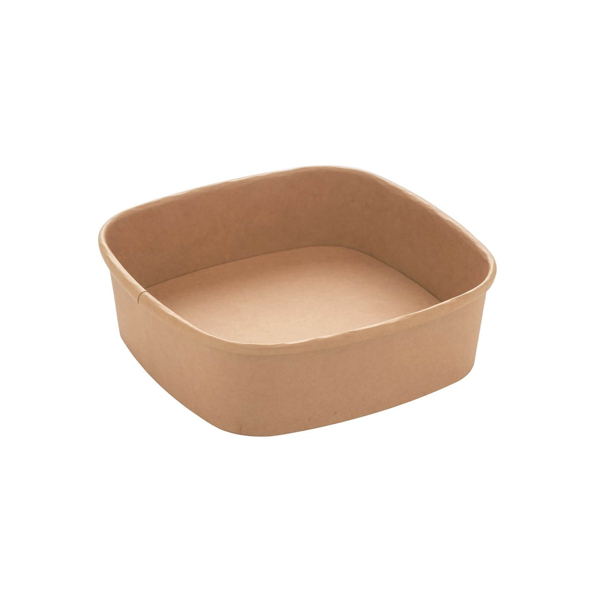 300x Kartonschale, braun, 900ml, quadratisch