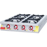 thumbnail of Cocina industrial profesional europea sobremesa a gas 4 fogones con gran potencia,tamaño 80x84cm para negocios de restauracion