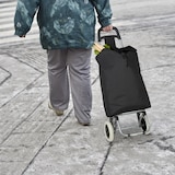 thumbnail of Relaxdays Einkaufstrolley, klappbar, 25 L Einkaufstasche mit Rollen, bis 10 kg belastbar, HBT: 91 x 40 x 30 cm, rot