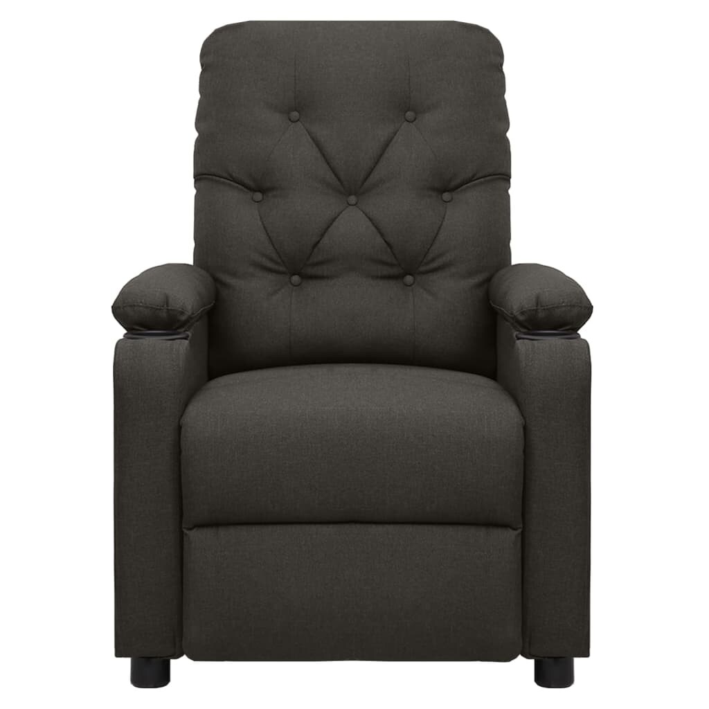 vidaXL Massagesessel Elektrisch Taupe Stoff