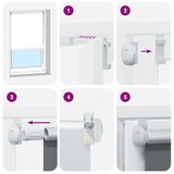 thumbnail of vidaXL Rolgordijn 90x150 cm stofbreedte 85,7 cm verduisterend geel