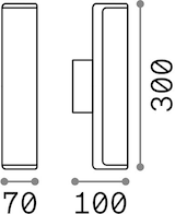 thumbnail of Etere ap 3000K, anthrazitfarbene Wandleuchte, Ideal Lux