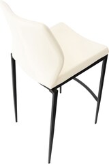 thumbnail of CHEFGASTRO Barhocker ALPS Kunstleder Schwarz HxBxT 107x47x53cm Kunstleder Creme Barstuhl
