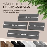 thumbnail of Casaria 2x Wandregal Matt Grau mit Halterung 50cm Schwebend