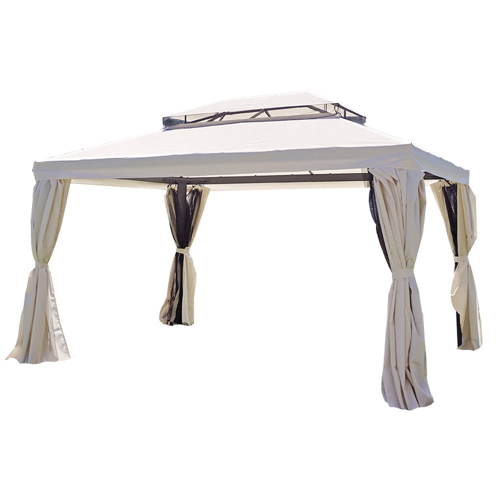 gazebo alluminio, 3X4 mt.,ecrù