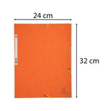 thumbnail of Exacompta  Cod. 55504E - Cartella 3 lembi con elastici in cartoncino lustré 400 g/mq - 24x32cm arancione  - Confezione da  25 pz.