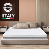 thumbnail of The White Stone Doppelmatratze  140x190 Basic, Antibakteriell, Anti-Milben, Anti-Allergie.| Höhe 25 cm | Made in Italy