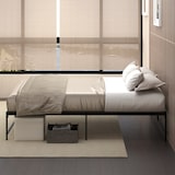 thumbnail of HOMCOM Estrutura de Cama Dupla de Metal com Pés de 35cm 141,5x195x35cm Preto