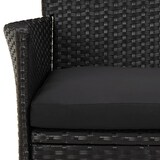 thumbnail of vidaXL 5-tlg. Garten-Essgruppe mit Kissen Schwarz Poly Rattan