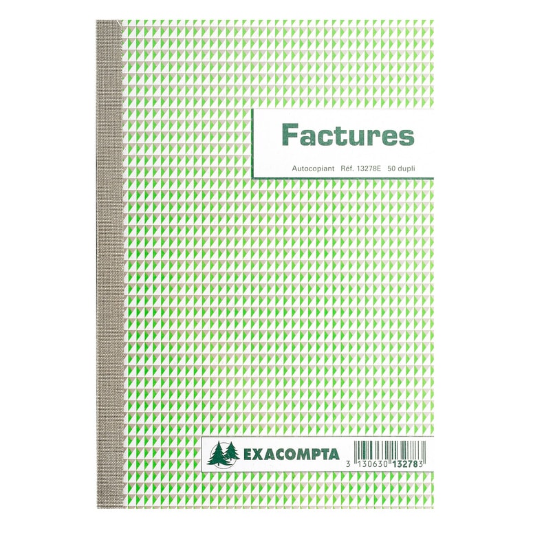 EXACOMPTA Manifold Factures 210 x 148 mm dupli autocopiant 50 feuillets
