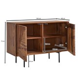 thumbnail of WOHNLING Sideboard 100x71x40 cm Holz Massiv Kommode Anrichte Modern Standschrank