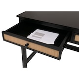 thumbnail of Schreibtisch | HxBxT 78x110x60 cm | Schublade Holz | Schwarz | Bürotisch Laptoptisch Arbeitstisch