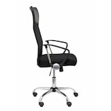 thumbnail of Gontar Silla de dirección con mecanismo basculante, brazos fijos y asiento en tejido de malla color negro