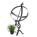thumbnail of DanDiBo Sonnenuhr Garten Groß Metall Schwarz Schmiedeeisen Deko Wetterfest 70 cm Gartenuhr Uhr