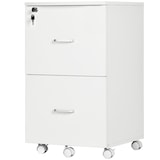 thumbnail of Vinsetto Schedario da Ufficio 2 Cassetti e 5 Ruote in MDF e Truciolato