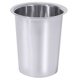 thumbnail of Contacto Besteckköcher ungelocht für Kaffeelöffel, Edelstahl 18/10, 10,2 x 12 x 8 cm, grau