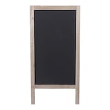 thumbnail of Quadro publicitário XL HWC-C17, quadro de giz de pé, 2 superfícies de escrita dobráveis, 100x50cm ~ cor natural