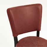 thumbnail of METRO PROFESSIONAL Gestoffeerde restaurantstoel Jack, set van 2, beukenhout/kunstleer, rood