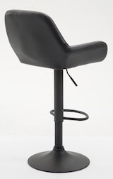 thumbnail of DELUKE® Barhocker 2er Set DUBLIN - Schwarz, Kunstleder, Schwarz | Barhocker mit Lehne Barstuhl Tresenhocker Tresenstuhl Kneipenhocker Kneipenstuhl