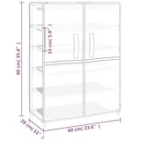 thumbnail of Helloshop26 - Armoire à chaussures range chaussures rangement meuble entrée couloir salon 60 x 28 x 90 cm Tissu noir 02_0021992