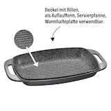 thumbnail of STONELINE® XXL Bräter 43 x 26 cm mit Deckel, Induktion und backofengeeignet, Antihaftbeschichtung, grau