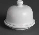 thumbnail of Gastronoble Olympia Whiteware Butternapf mit Deckel 4,3cl