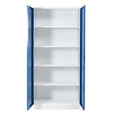 thumbnail of PROREGAL Stahlschrank BEE mit 9 lackierten Fachböden | HxBxT 195x92x42cm | Weiß-Blau | Werkstattschrank Werkzeugschrank Aktenschrank Universalschrank