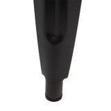 thumbnail of 2er-Set Esszimmerstuhl HWC-H10d, Stuhl Küchenstuhl Chesterfield Metall Kunstleder Industrial Gastronomie ~ schwarz-braun