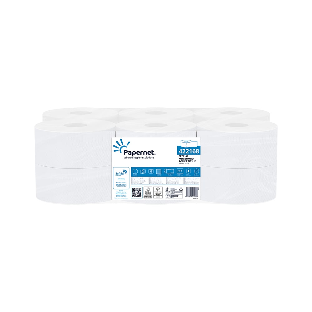 Toilettenpapier (Jumbo) 090mts 2Fls Papernet 422168- 12un