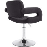 thumbnail of Sedia lounge Dublin in tessuto nero