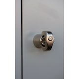 thumbnail of ClassiX Garderobenschrank, 1 Abteil doppelstöckig, 1800 x 415 x 500 mm, signalweiß