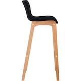 thumbnail of Banqueta Hover Tecido Estrutura de Quatro Pés Natural preto