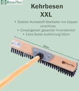 thumbnail of XXL Zimmerbesen-Set 50cm Breit Kehrgarnitur Saalbesen Kehrset mit Stiel Komplettset Handfeger Besen Kehrblech Besenset