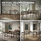 thumbnail of ML-Design Esszimmerstühle 4er Set mit Armlehne, Küchenstühle Grün, Wohnzimmerstühle mit Rückenlehne, Polsterstühle Stahlgestell, Ergonomische Sessel