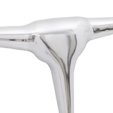 thumbnail of Aluminium Wanddekoration Stierkopf Geweih Silber 72 cm