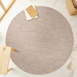 thumbnail of Teppich Balkon Unifarben Pflegeleicht Waschbar Strapazierfähig Terrasse Küche Rund Beige 160x160 cm OEKO-TEX – ALSTER von Kadima Design