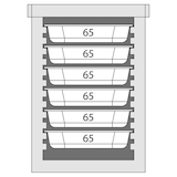 thumbnail of Stalgast Thermobox für 6x GN 1/1, (65 mm), Isolierung aus Polyurethanschaum, Khaki, 86 L, Frontlader