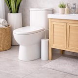 thumbnail of WellHome - Roestvrijstalen toiletborstel Ø9,1x37,4 cm in wit - In-aqua