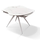 thumbnail of Milani Home tavolo in metallo e ceramica 90 x 180 x 75 cm bianco