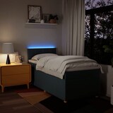 thumbnail of vidaXL Boxspringbett mit Matratze Blau 100x200 cm Stoff