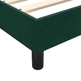 thumbnail of vidaXL Boxspringbett ohne Matratze Dunkelgrün 100x220 cm Samt