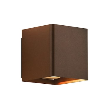 GHEE EVO - Applique LED 10W per Esterno IP65, Orientabile 30-130°, 4000K, Corten, Luce Progettuale - Rossini Group