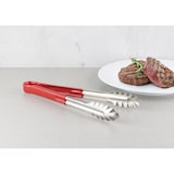 thumbnail of METRO PROFESSIONAL Pinzas para servir, acero inoxidable/vinilo, 30 cm, rojo/plateado