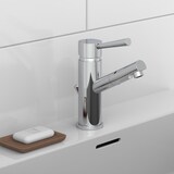 thumbnail of CORNWALL Waschtischarmatur mit Zugstange, Wasserhahn Bad mit Ablaufgarnitur Waschbecken, Mischbatterie Waschbecken Chrom