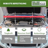 thumbnail of Motorbrücke Stahl Tragkraft 500 kg stufenlos verstellbare Höhe Traverse mit gummierten Standsockeln