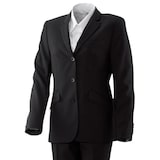 thumbnail of 700 - Damenblazer lang : schwarz (Business) 53% Polyester 43% Schurwolle 4% Elasthan 36